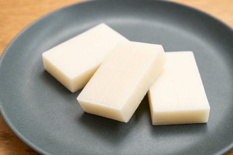 皿に並べた餅